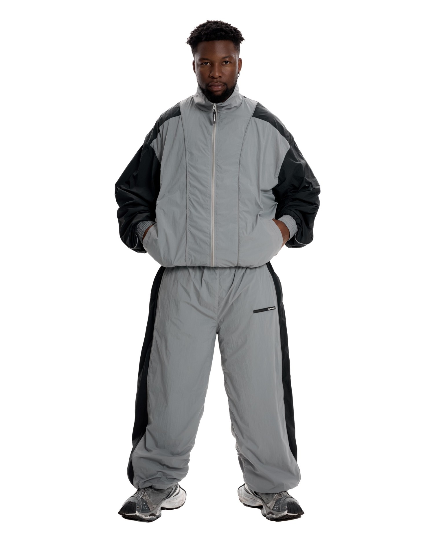 Костюм #404 MEN Grey-Black