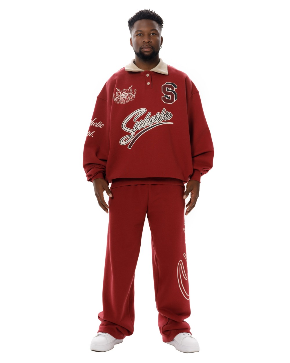 Свитшот-поло College S MEN Burgundy