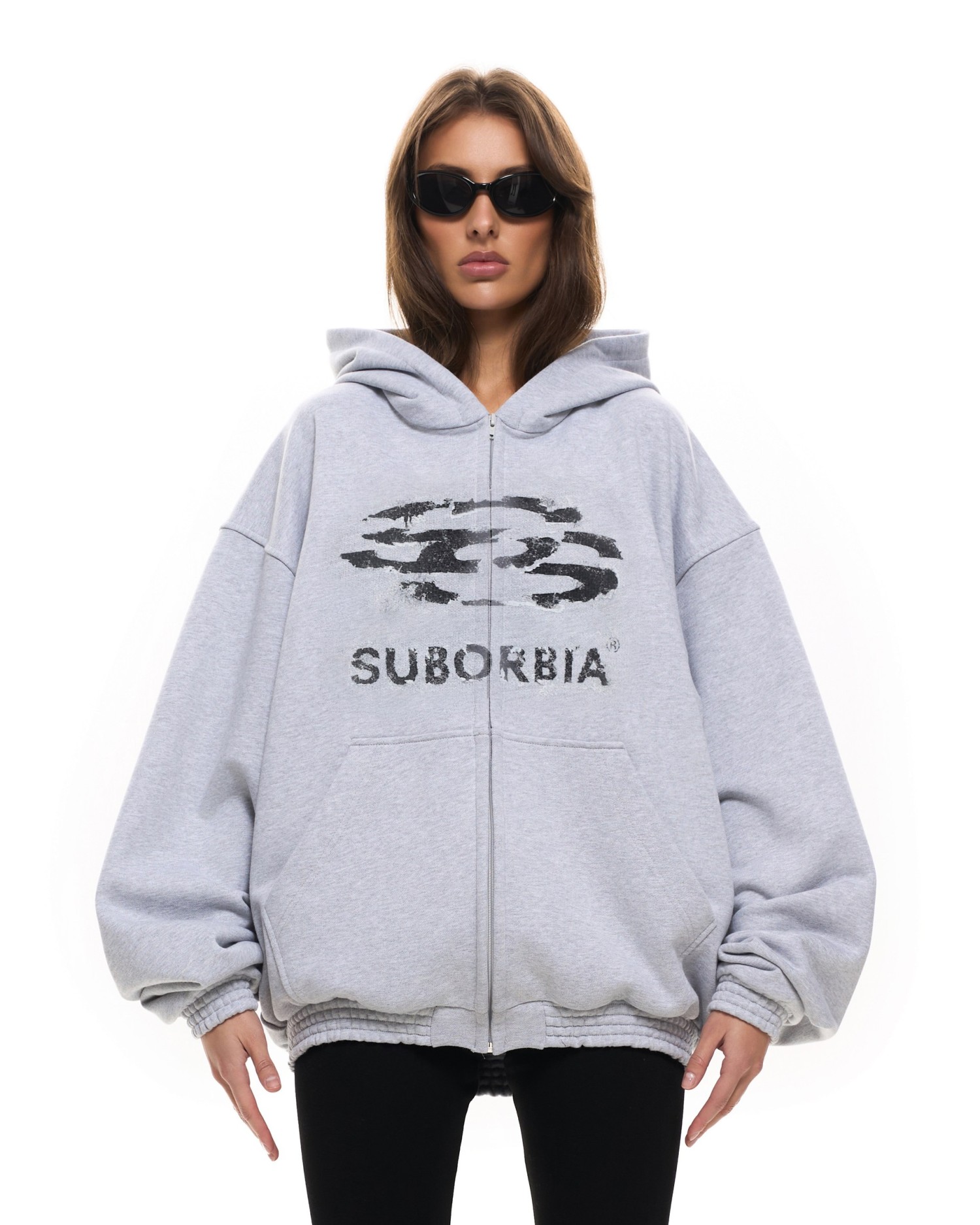 Худи Zip JPG13 Melange-Black
