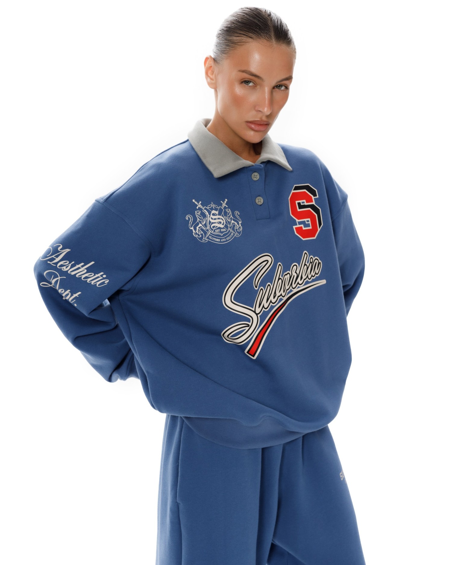 Свитшот-поло College S Blue