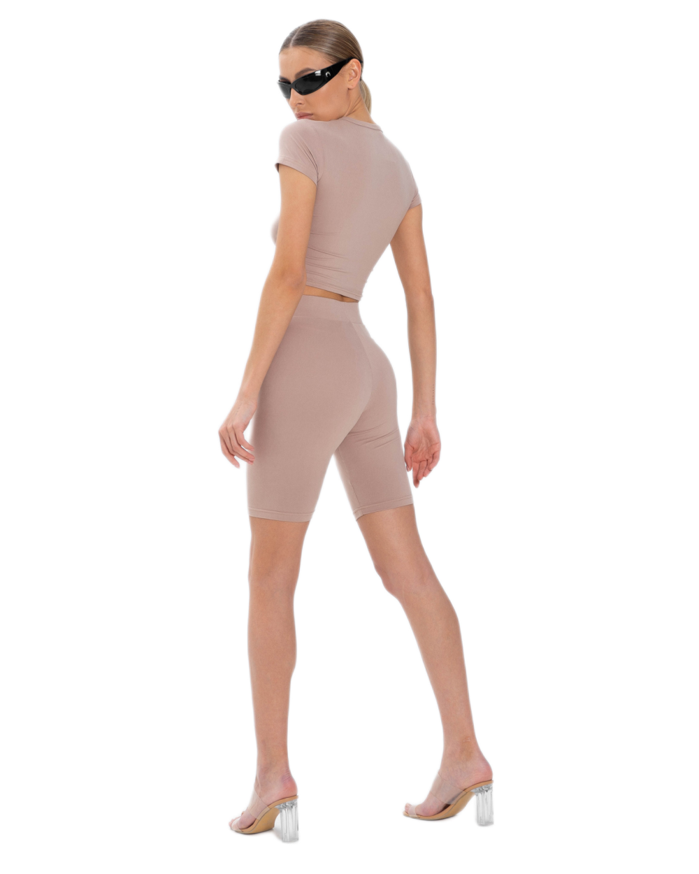 Футболка crop BASE Beige