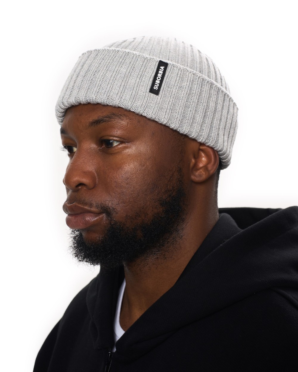 Шапка бини MEN Grey melange