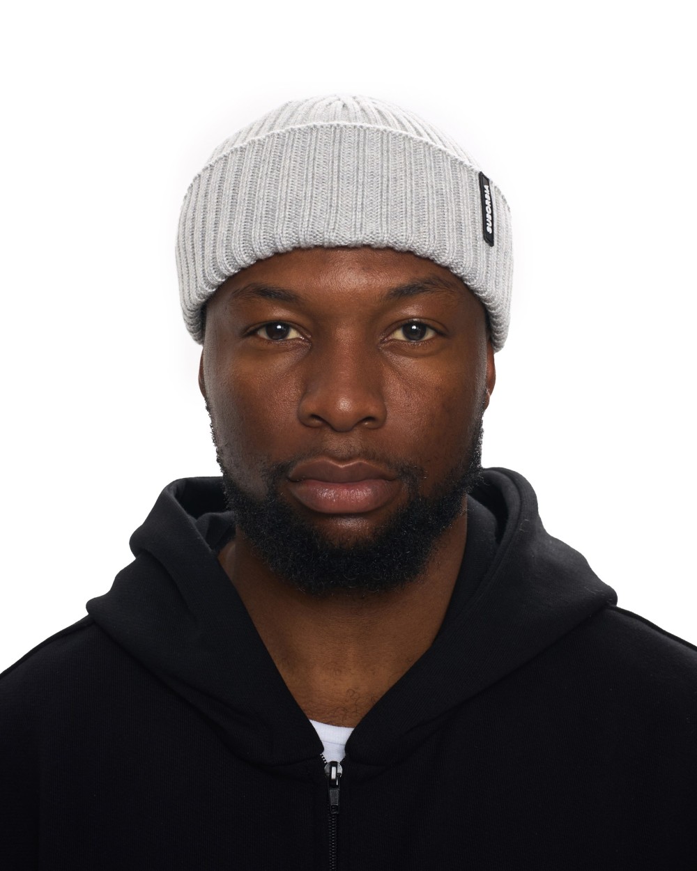 Шапка бини MEN Grey melange