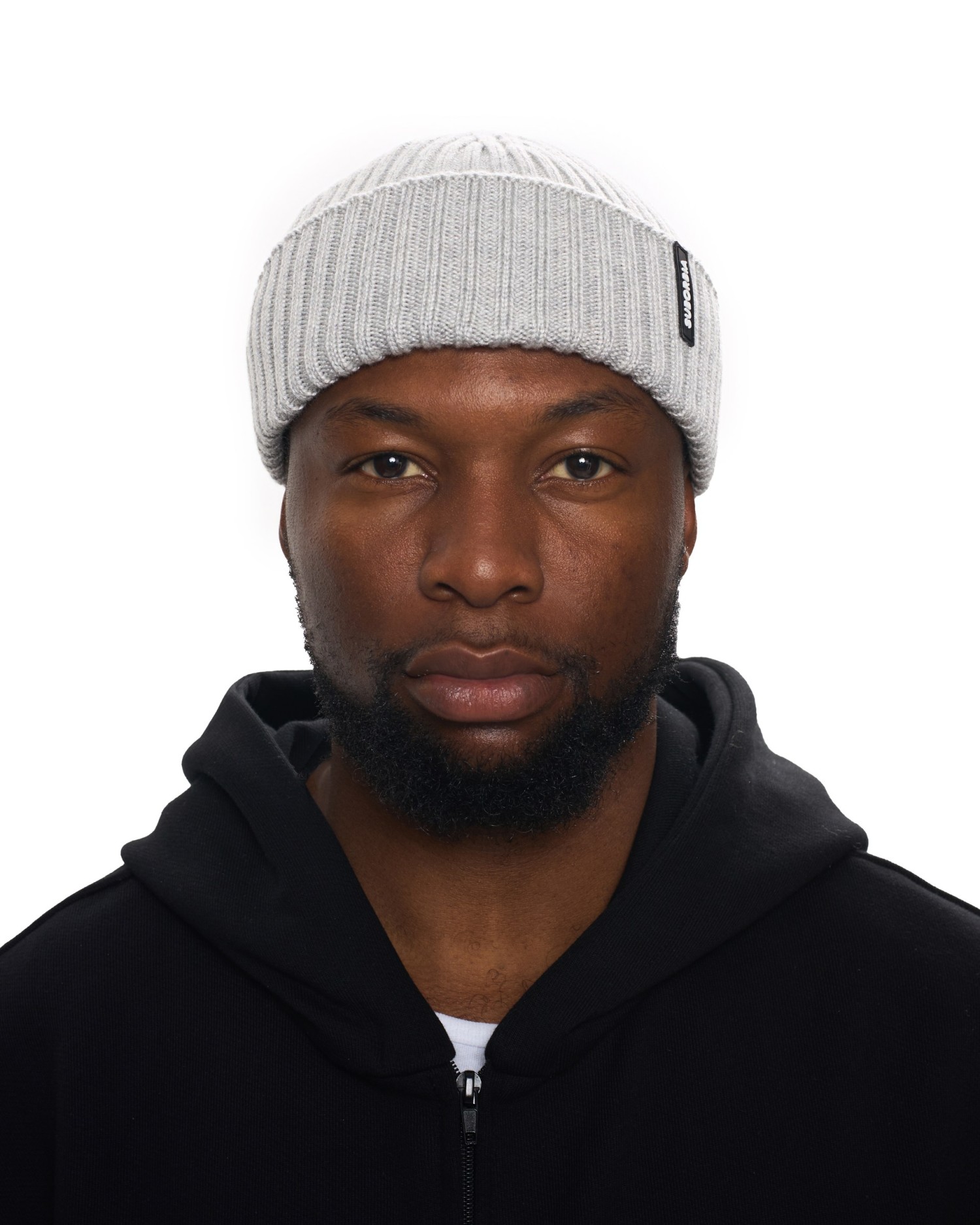 Шапка бини MEN Grey melange