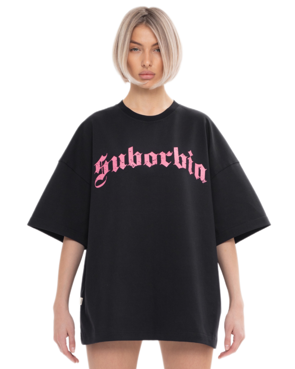 Футболка TORN Black - pink