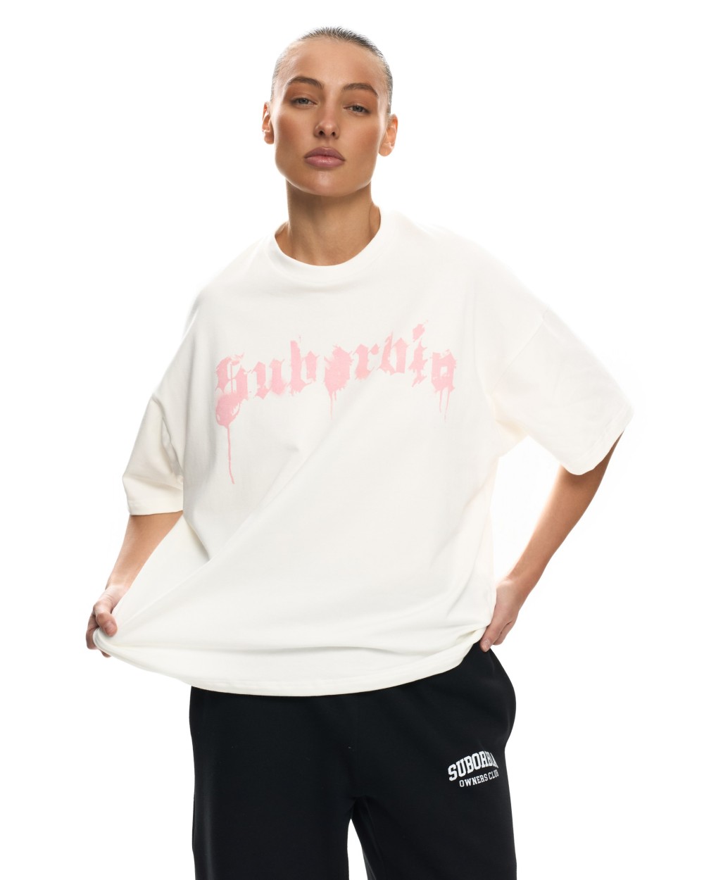 Футболка TORN 2.0 White-Pink