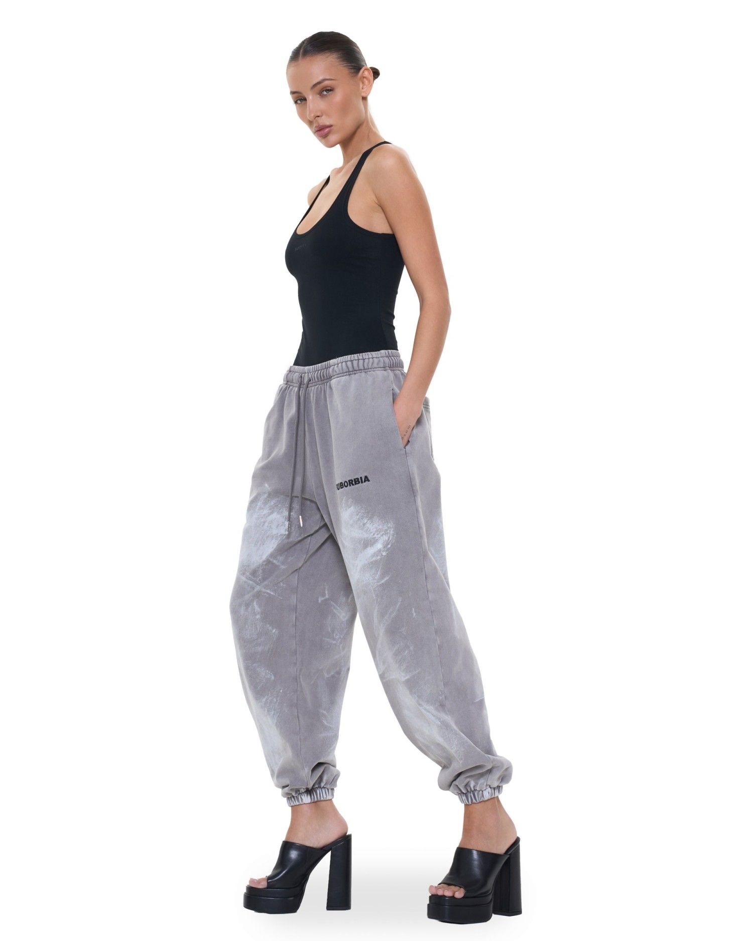 Джоггеры Grillz Washed grey