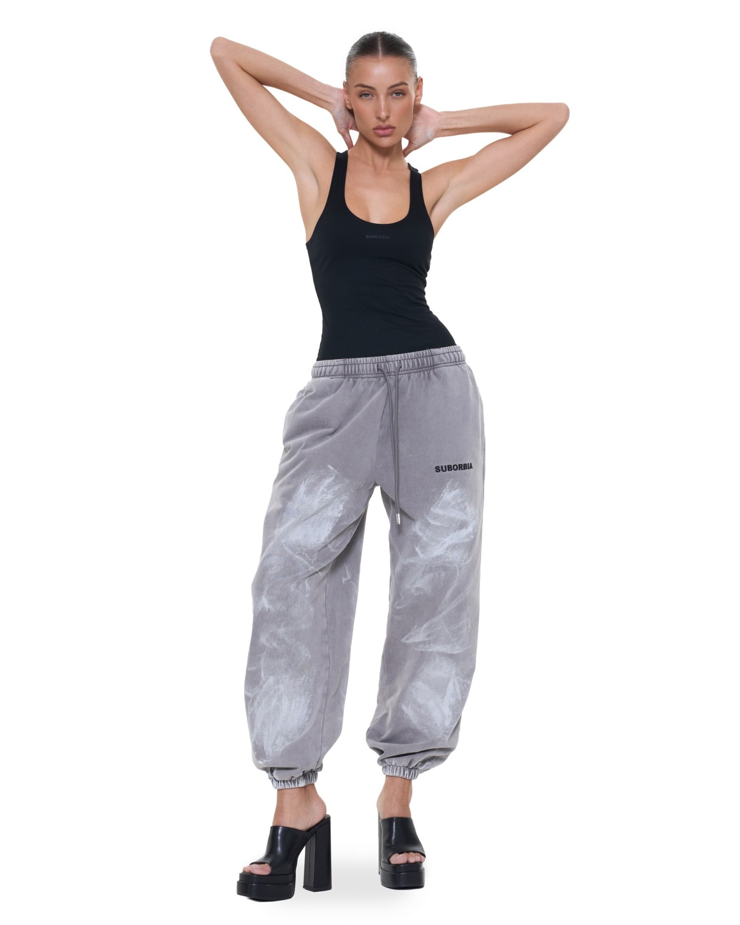 Джоггеры Grillz Washed grey