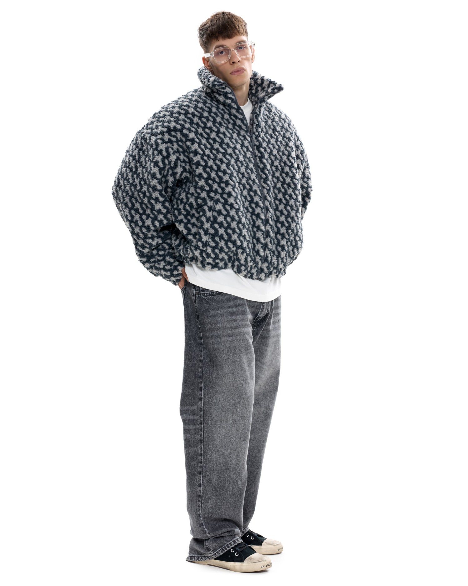 Мужской бомбер ПАТТЕРН удлиненный