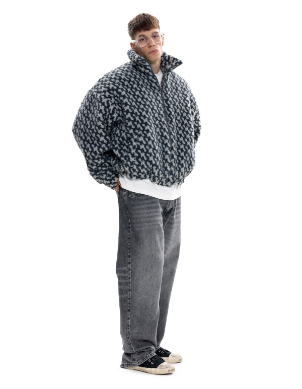 Мужской бомбер ПАТТЕРН удлиненный