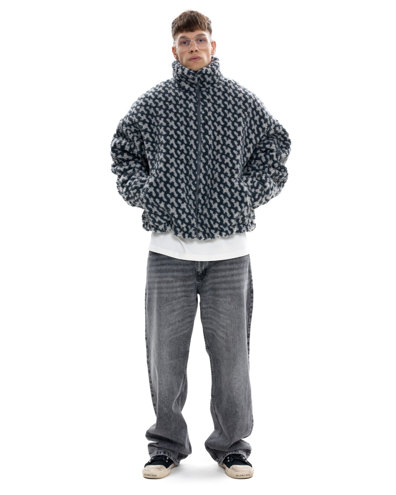 Мужской бомбер ПАТТЕРН удлиненный