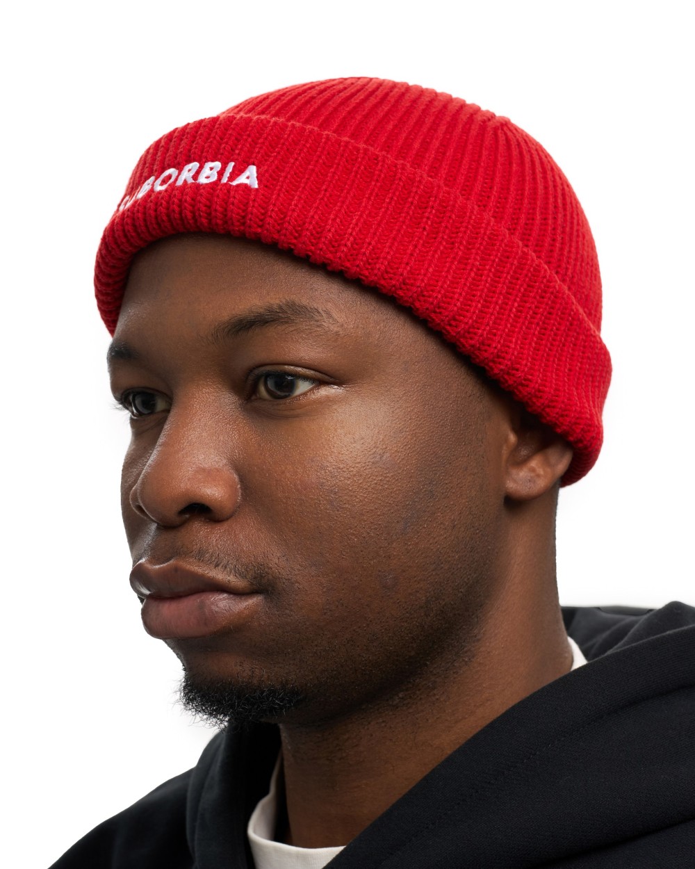 Шапка бини SUBORBIA Name MEN Red