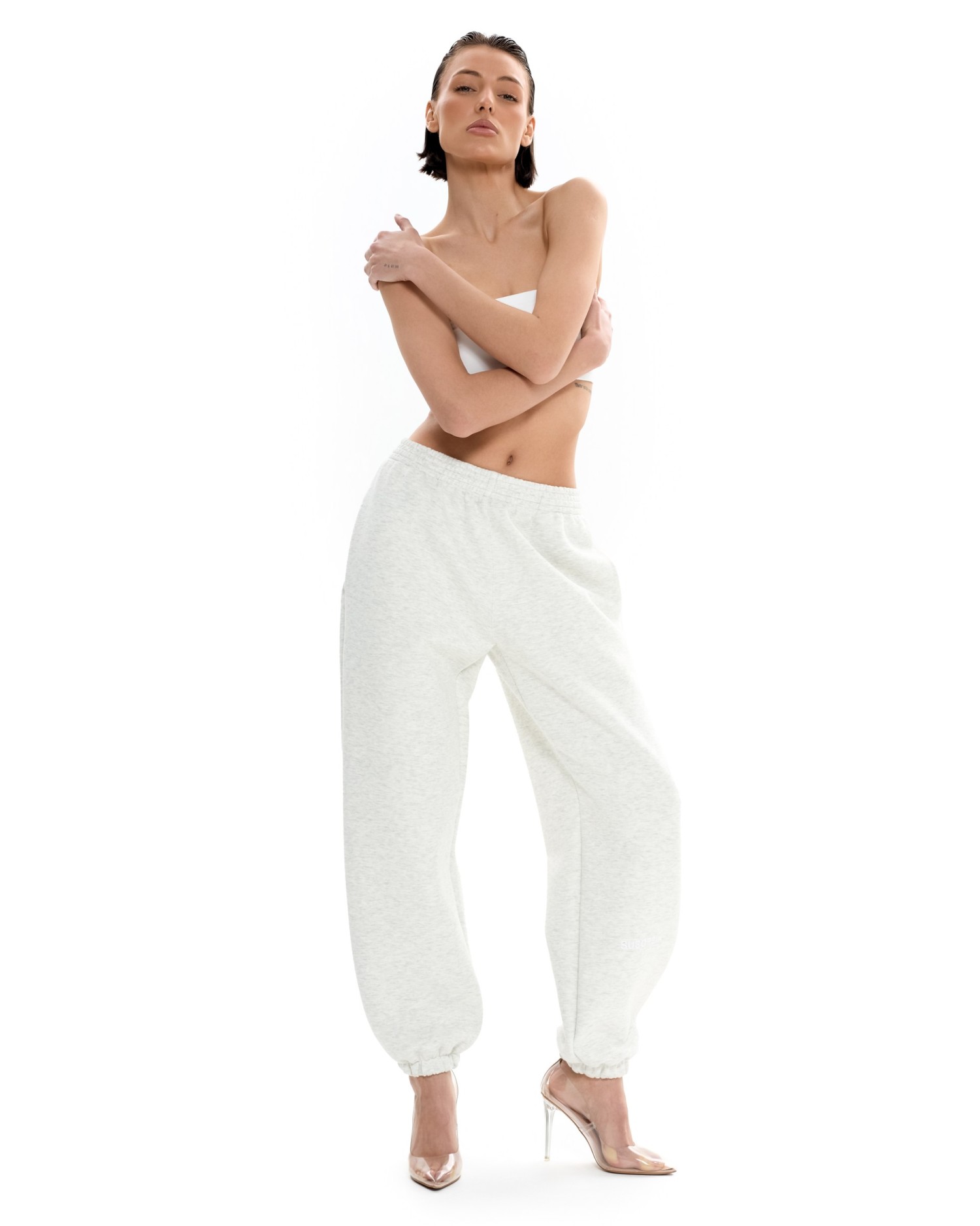 Джоггеры GATE BASIC Grey melange