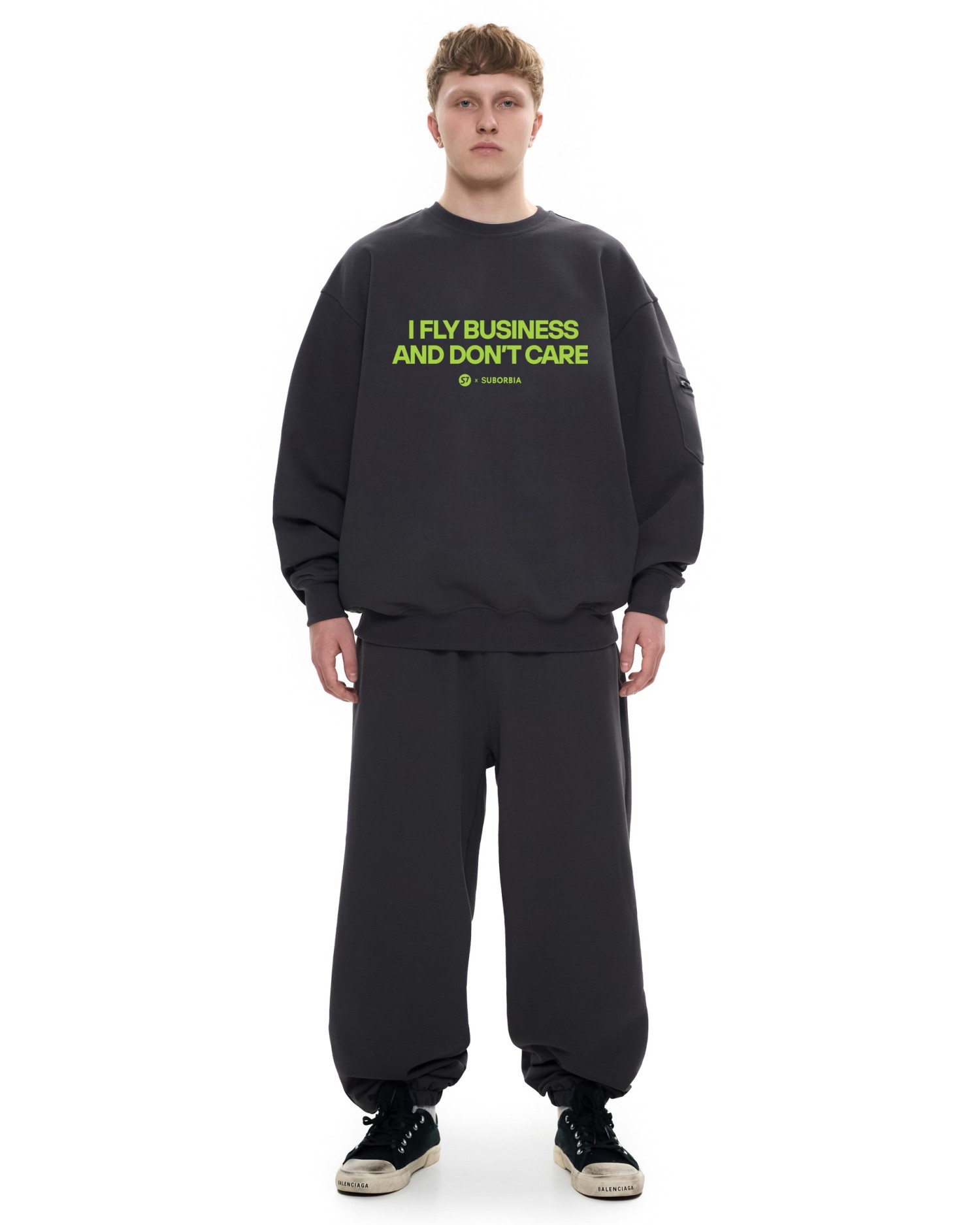 Костюм Suborbia x S7 со свитшотом MEN Black Business class
