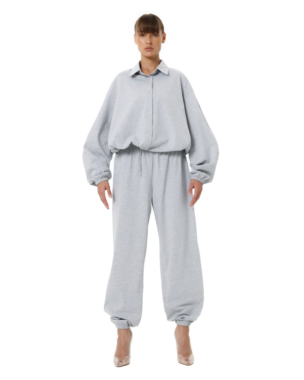 Рубашка ESSENCE Grey melange