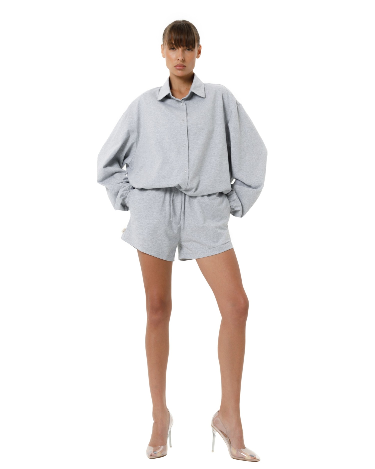 Рубашка ESSENCE Grey melange