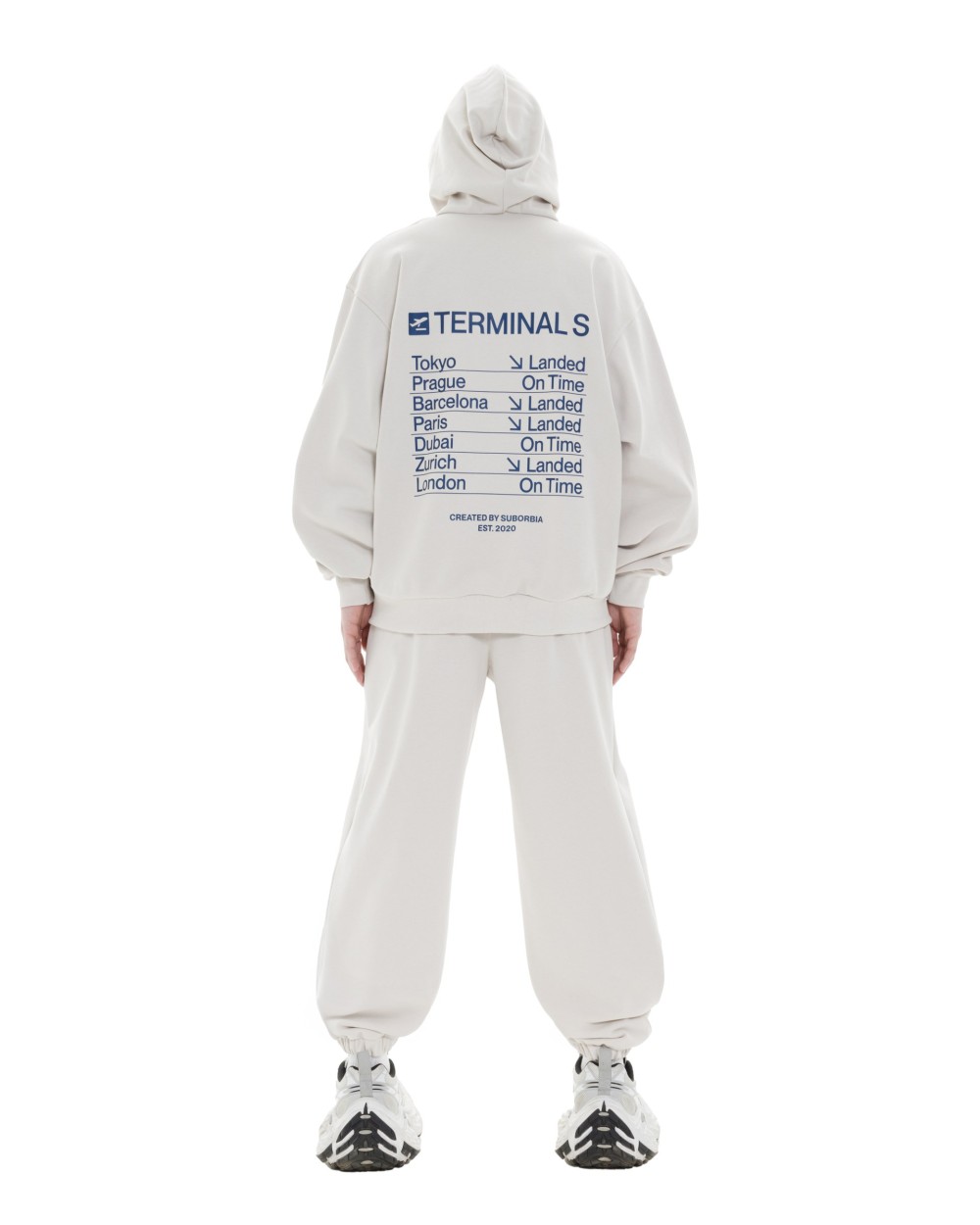 Худи ZIP TERMINAL S `25 MEN White stone