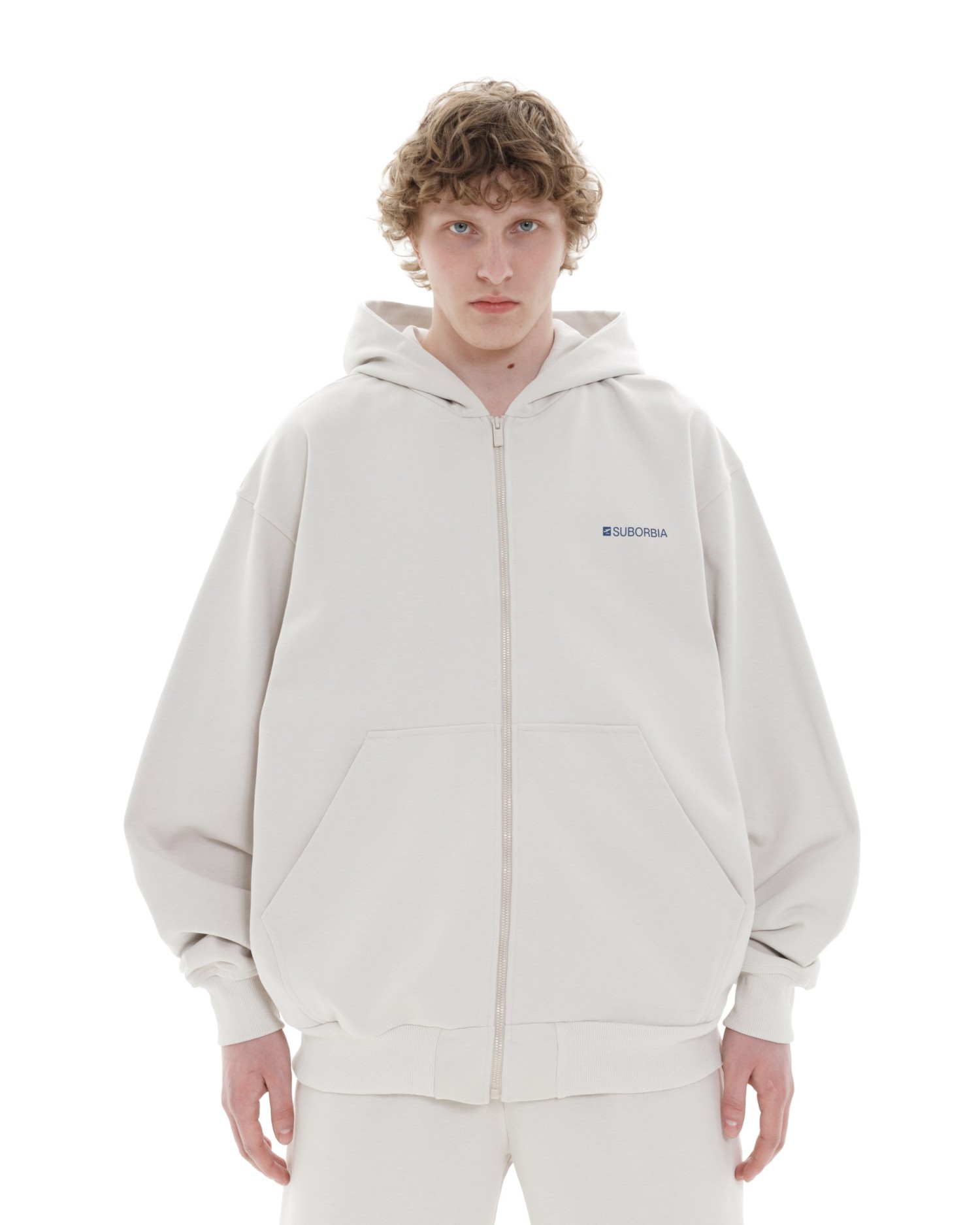 Худи ZIP TERMINAL S `25 MEN White stone
