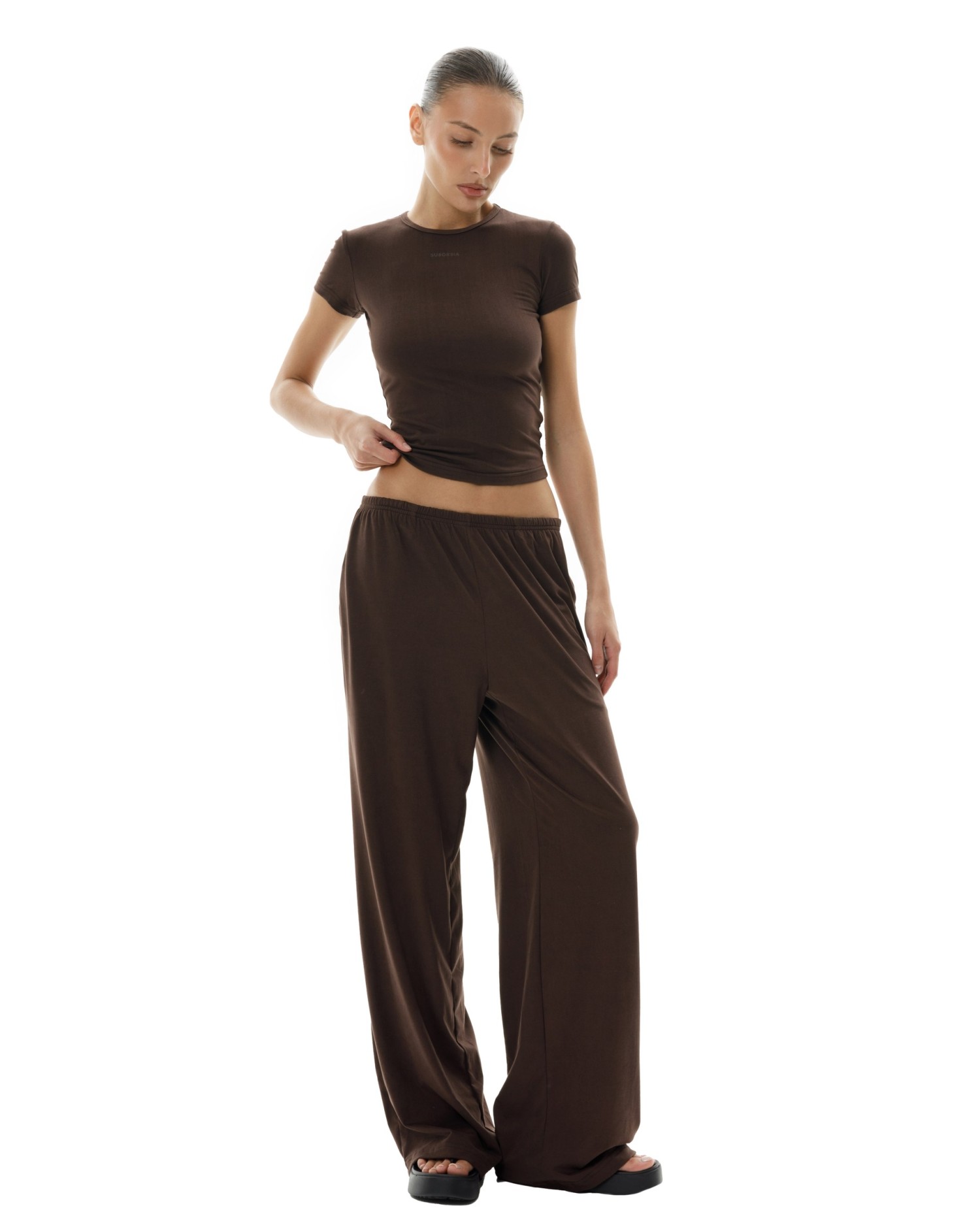 Брюки палаццо BASE Brown