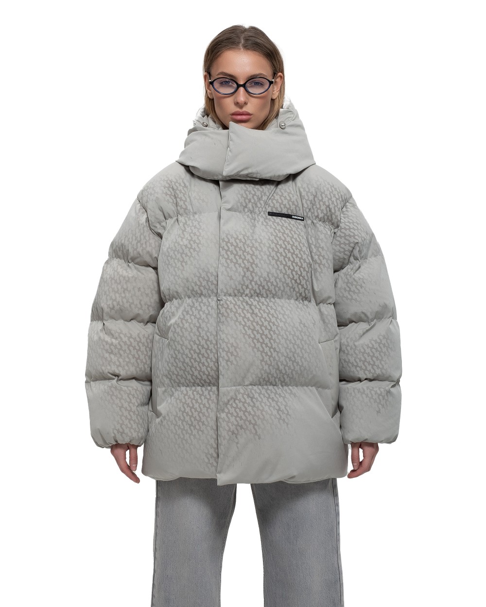 Пуховик PATTERN ANG Grey
