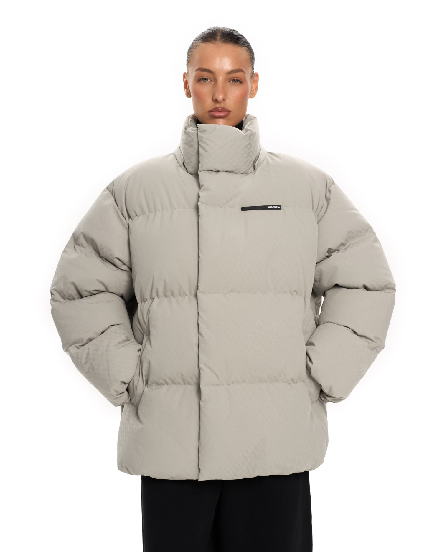 Пуховик PATTERN ANG Grey