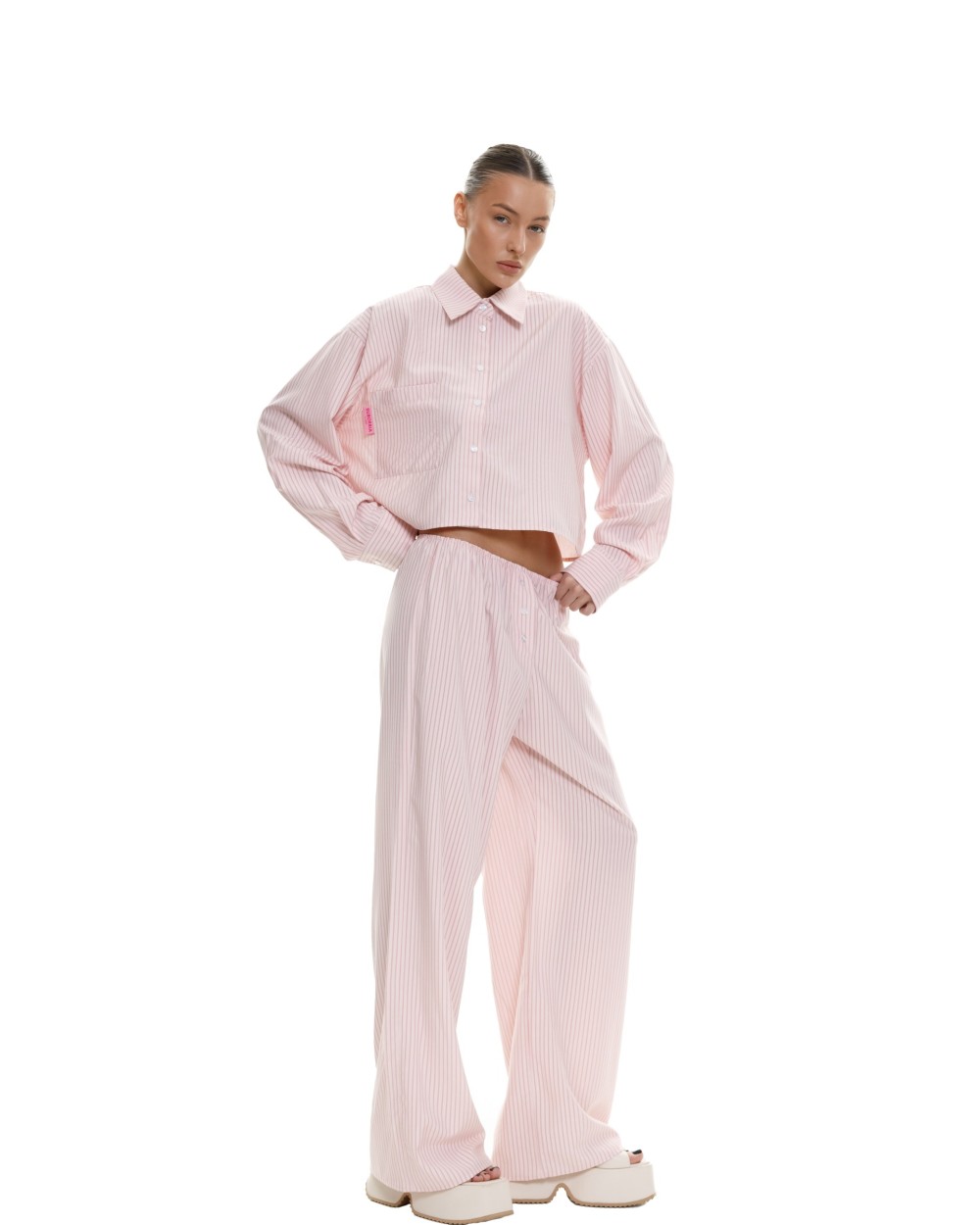 Пижама в полоску MAISON CLOSE Pink