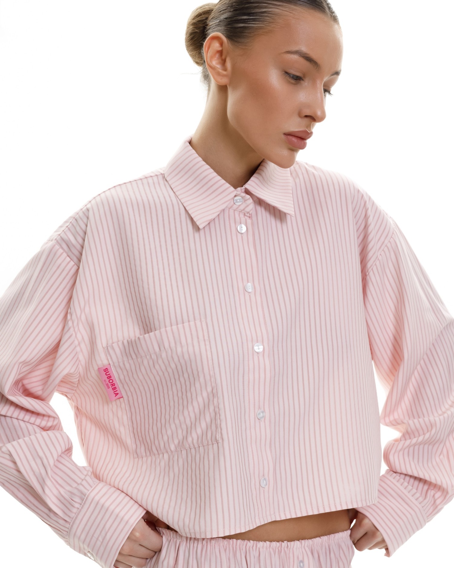 Пижама в полоску MAISON CLOSE Pink