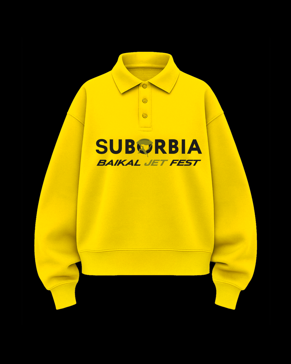 Свитшот-поло BJF Cyber lime