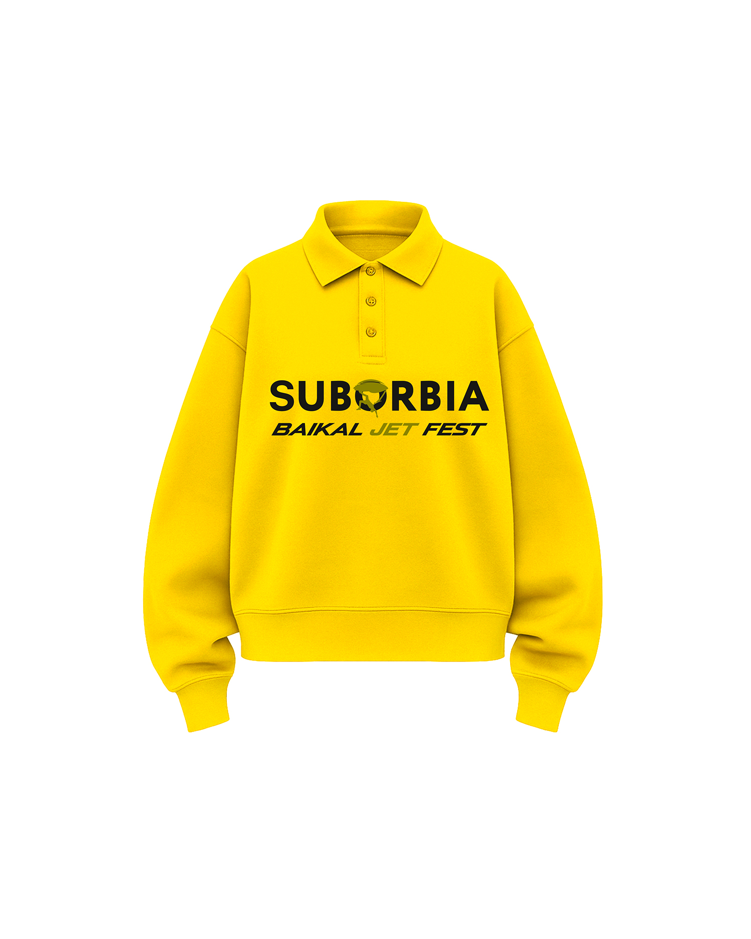 Свитшот-поло BJF Cyber lime