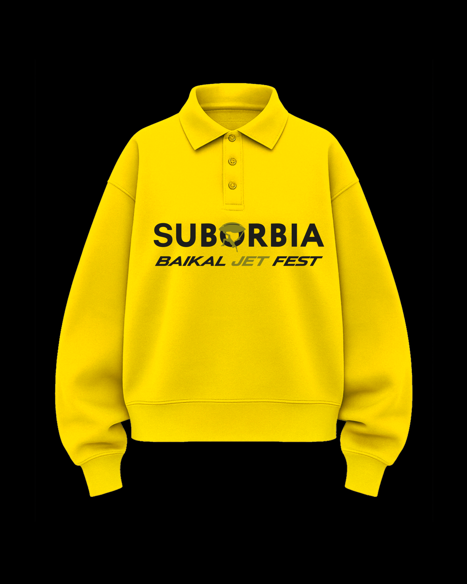 Свитшот-поло BJF Cyber lime