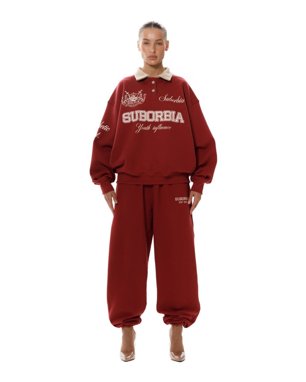 Свитшот-поло College Burgundy