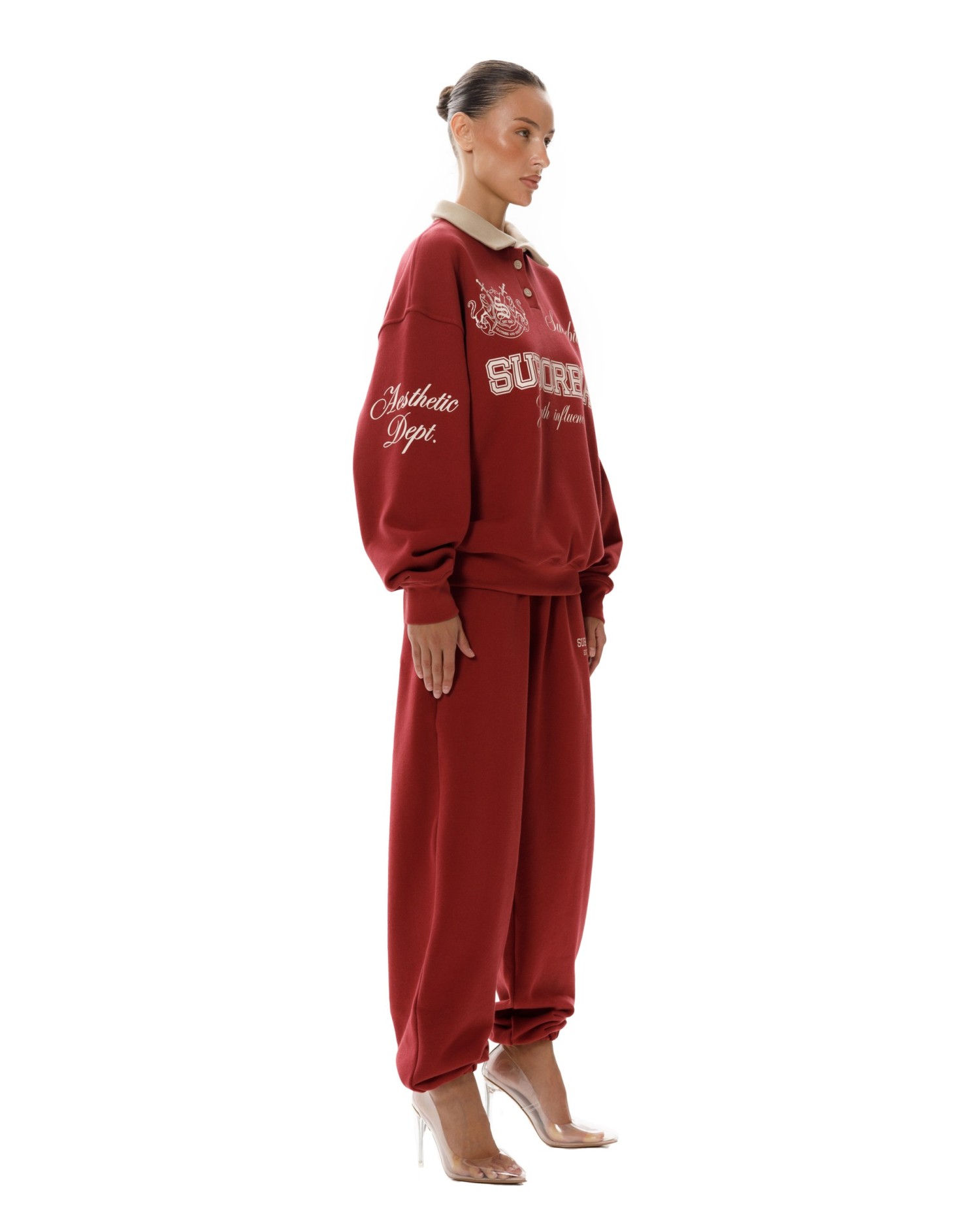 Свитшот-поло College Burgundy