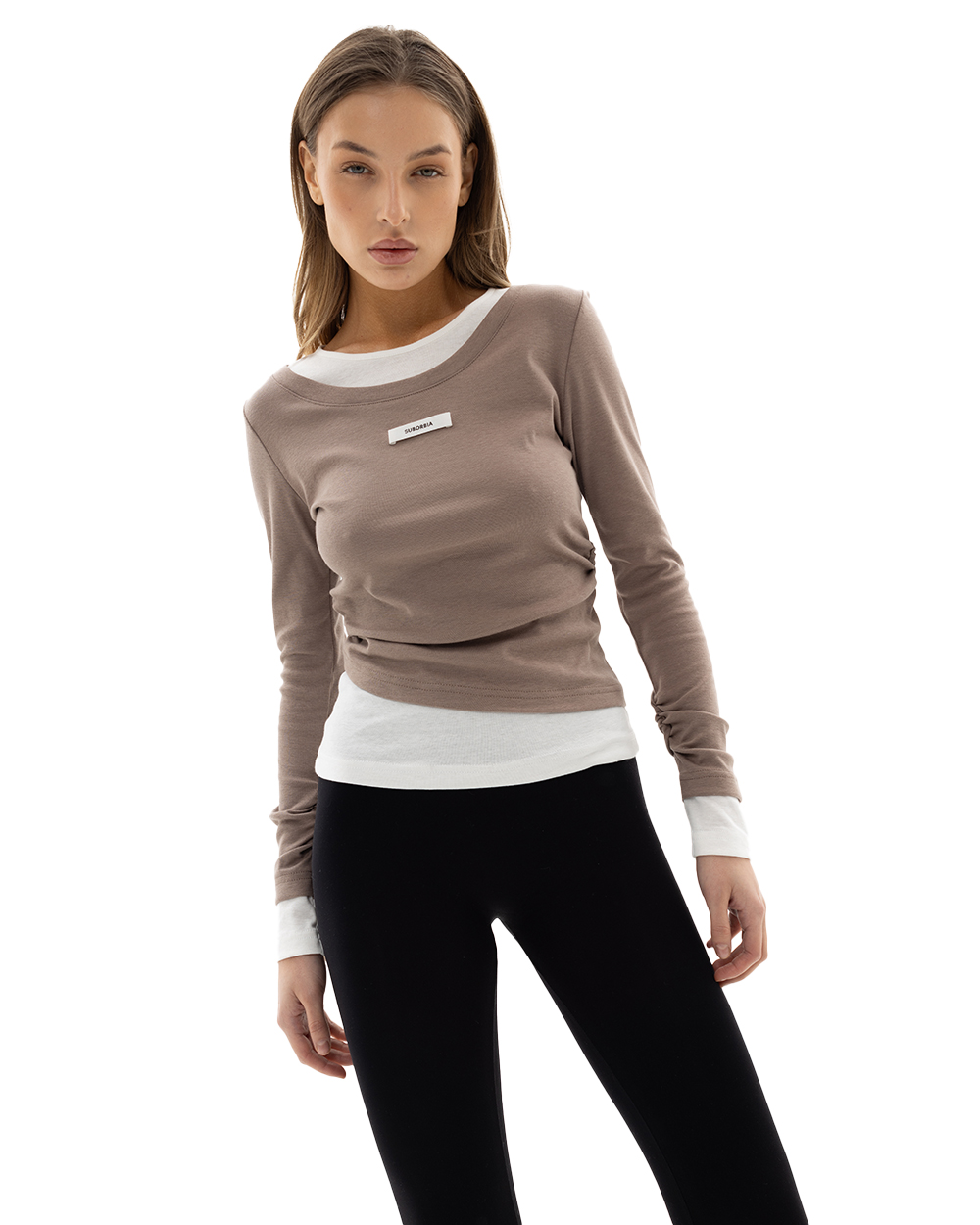 Лонгслив M.24 Coffee-white