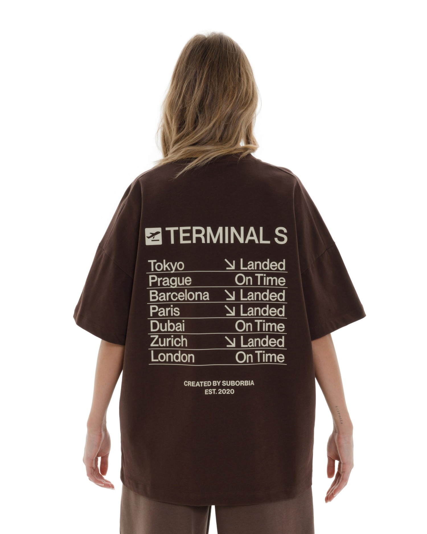 Футболка CITIES TERMINAL S `25 Brown