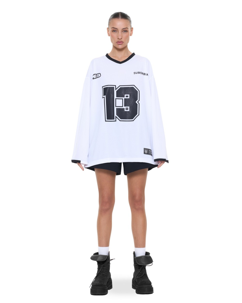 Лонгслив MEDIA BASKET White