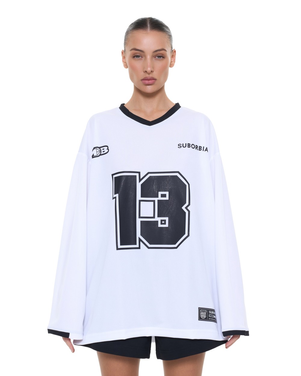 Лонгслив MEDIA BASKET White