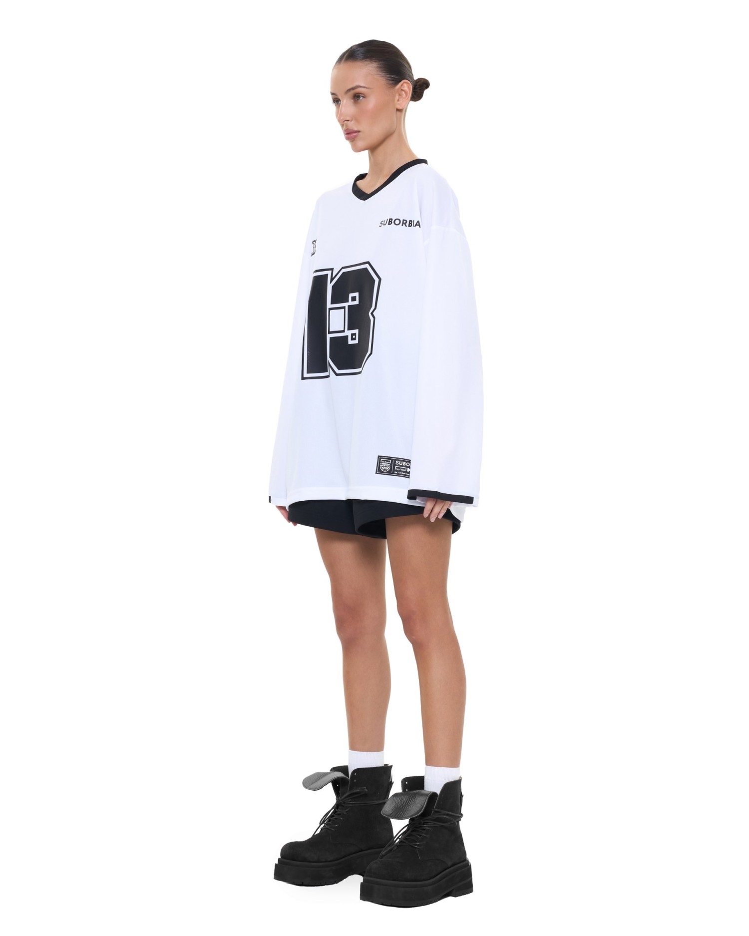 Лонгслив MEDIA BASKET White
