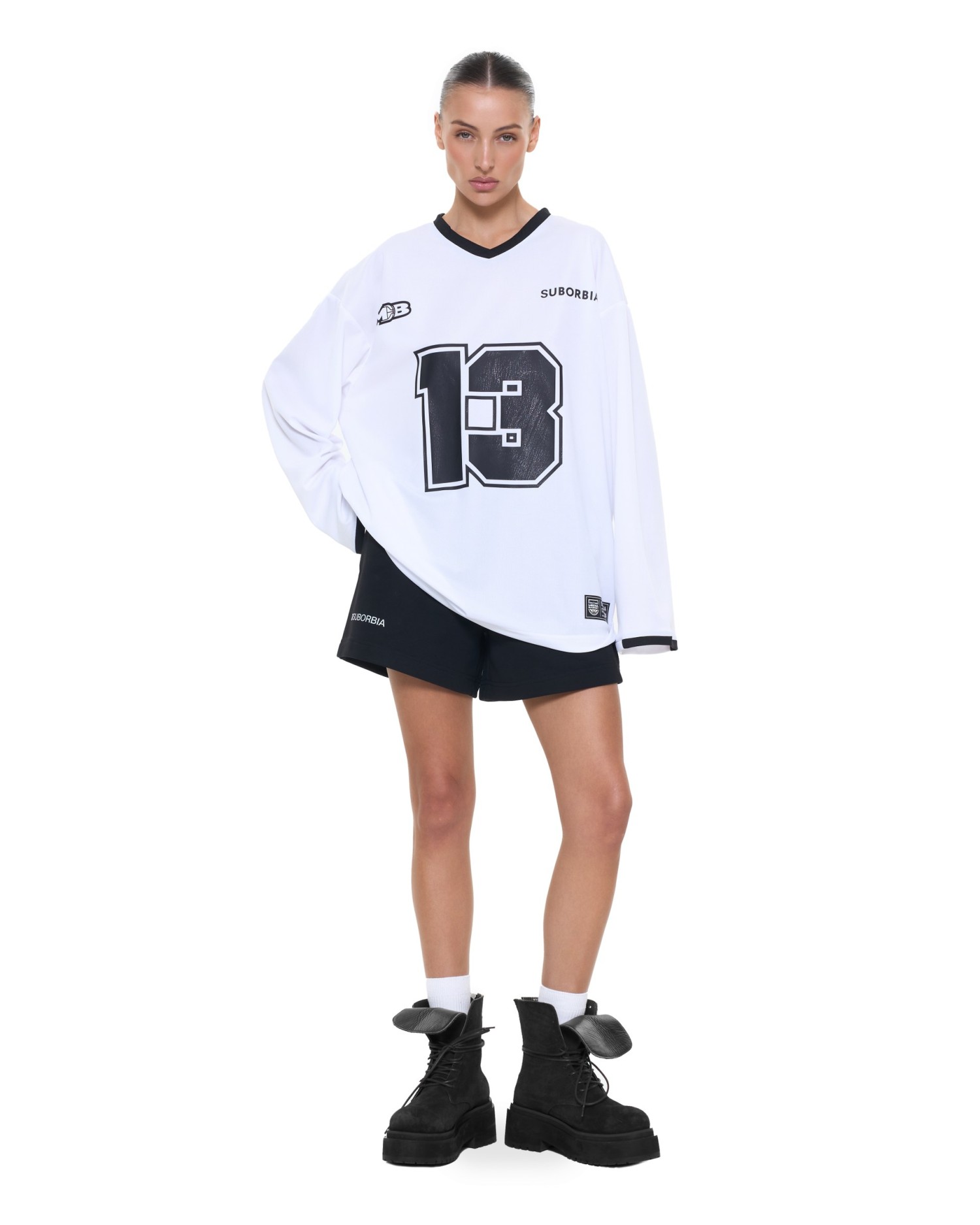 Лонгслив MEDIA BASKET White