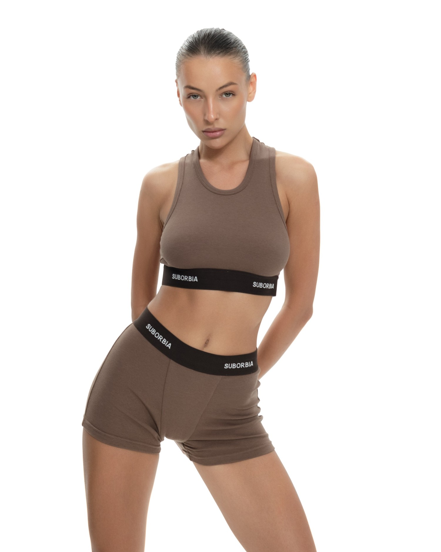 Майка crop TRUE FORM Brown