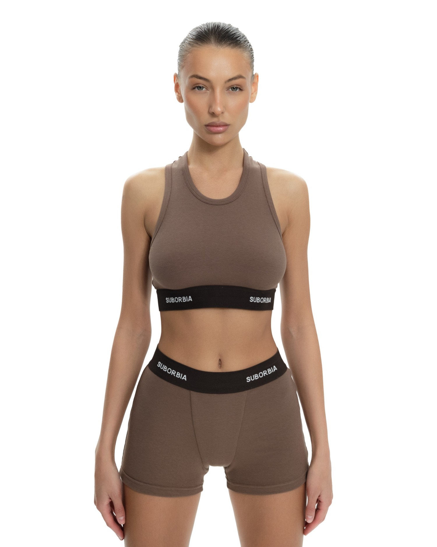 Майка crop TRUE FORM Brown