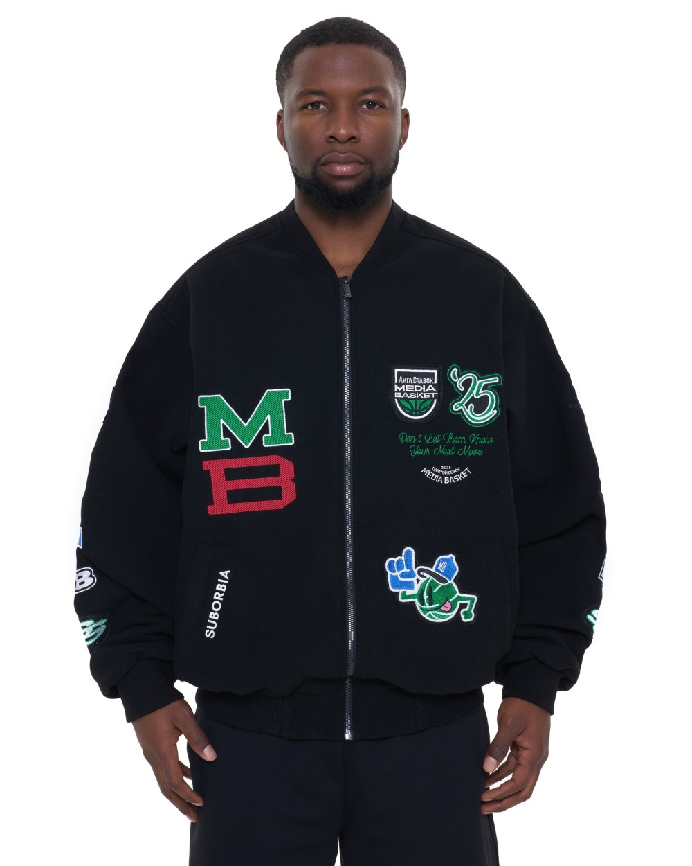 Бомбер MEDIA BASKET MEN Black