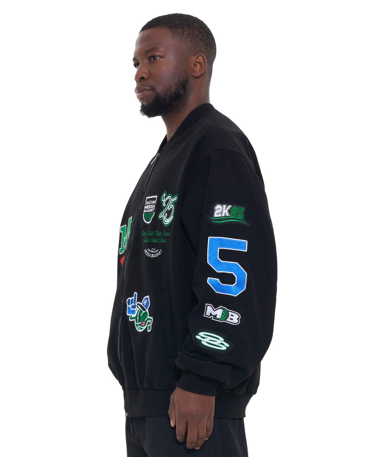 Бомбер MEDIA BASKET MEN Black
