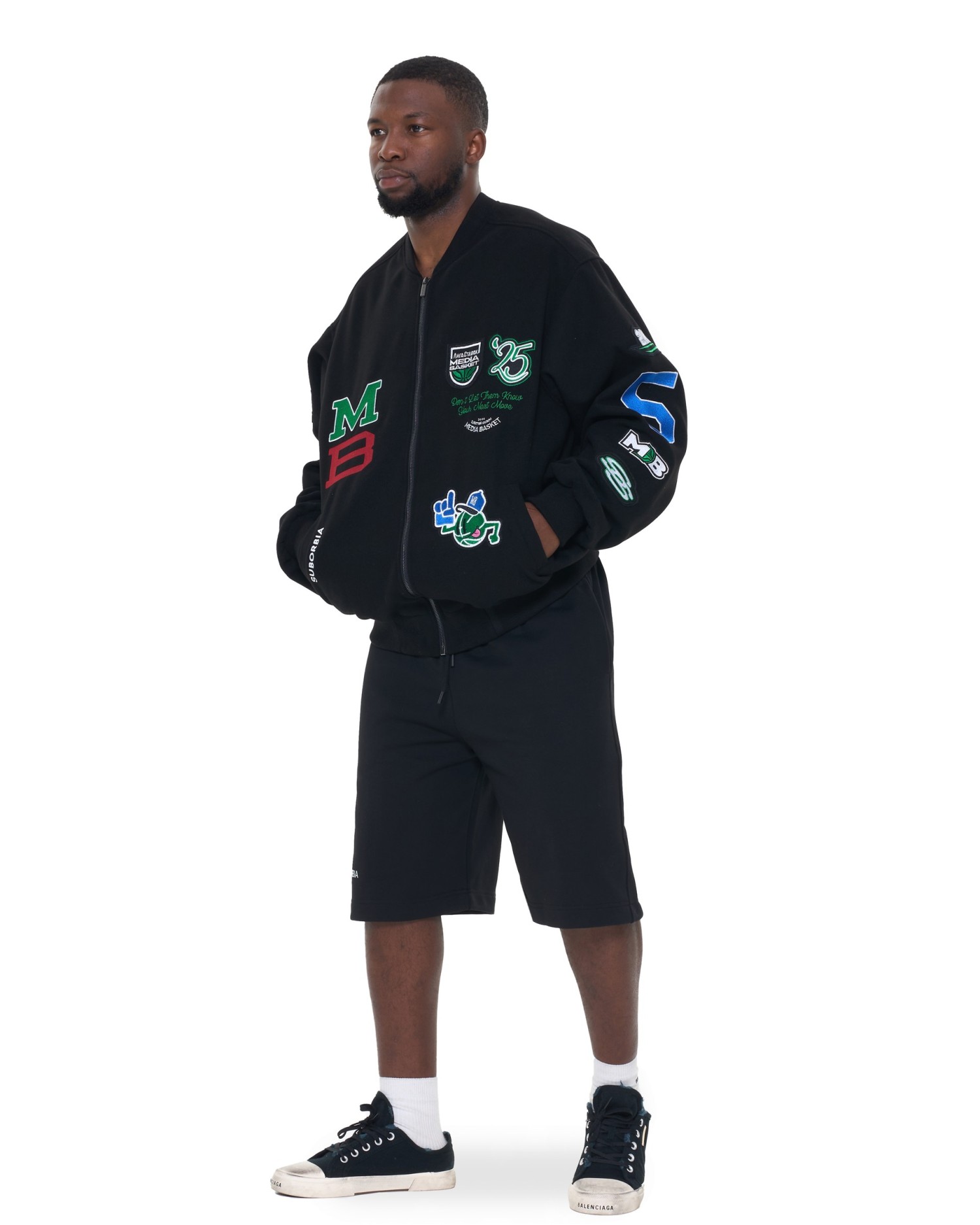 Бомбер MEDIA BASKET MEN Black