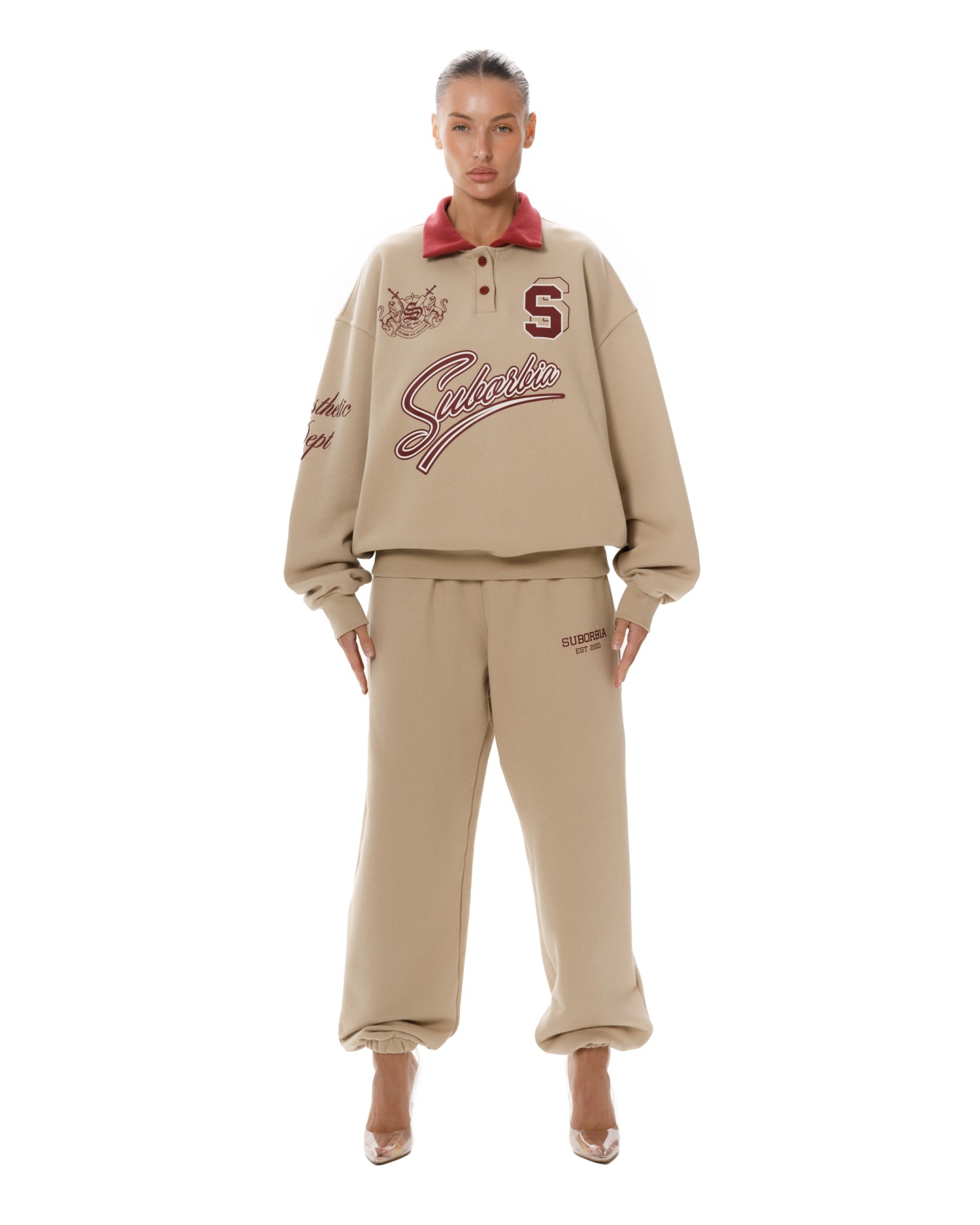 Свитшот-поло College S Beige