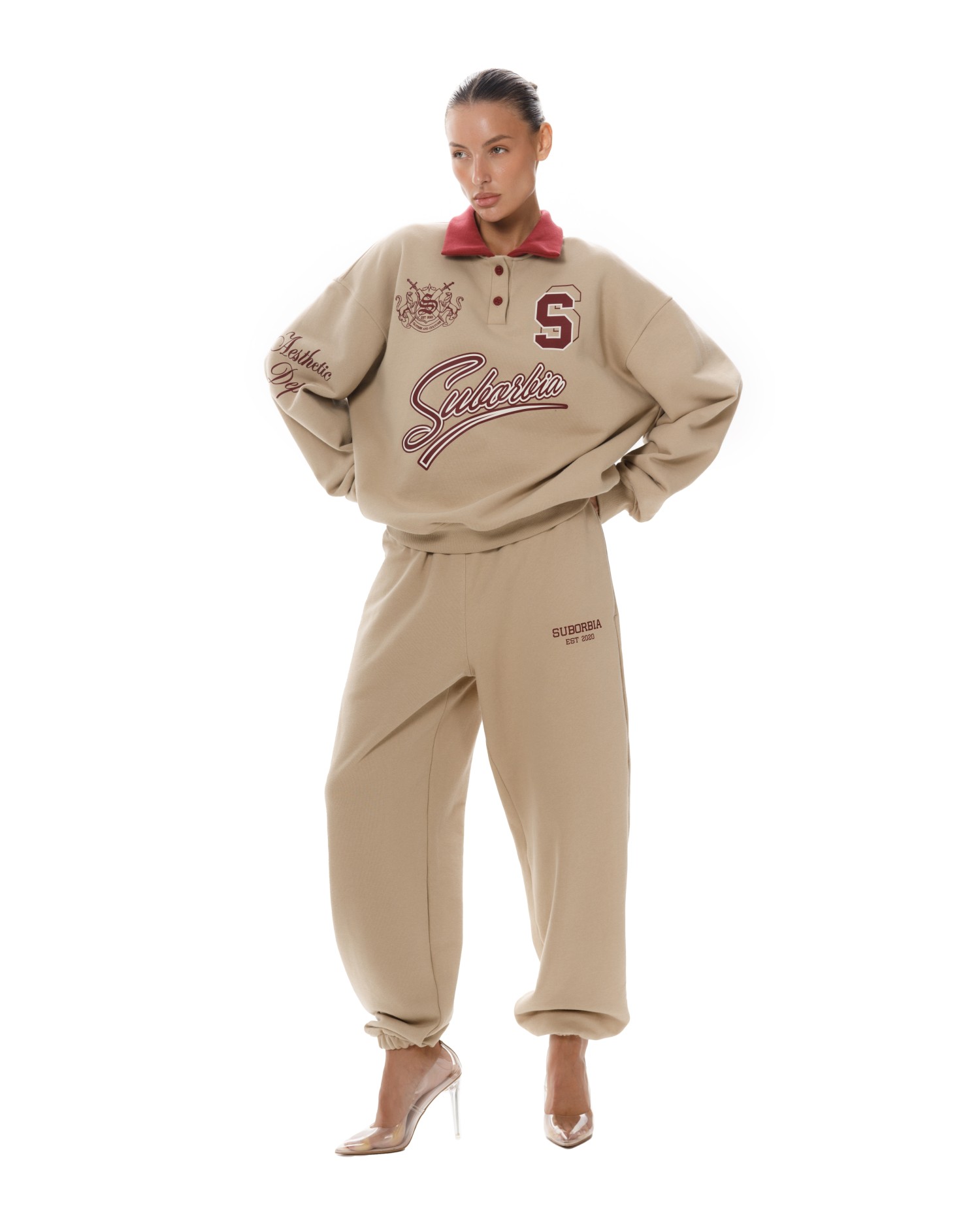 Свитшот-поло College S Beige