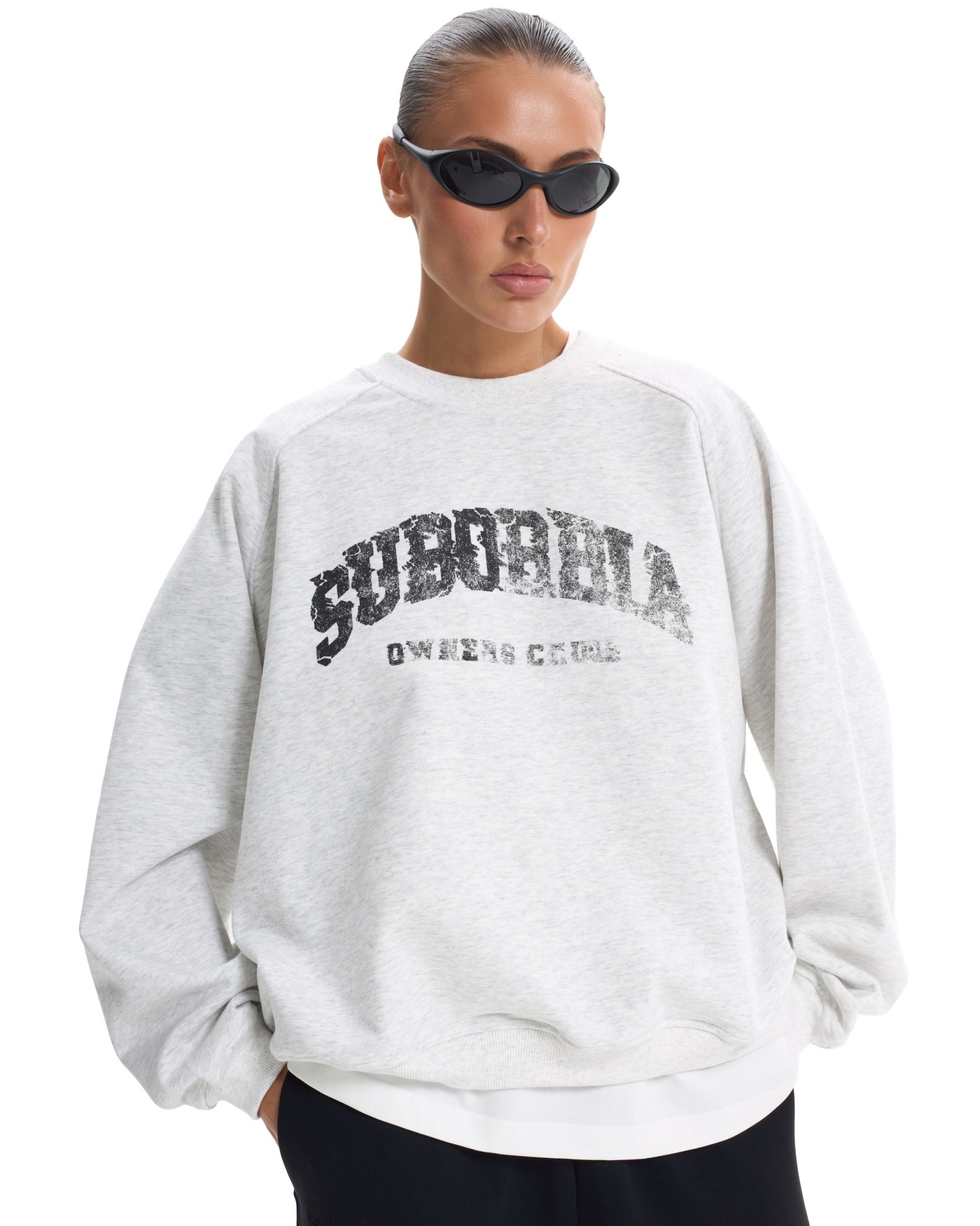 Свитшот SUBORBIA Серый меланж