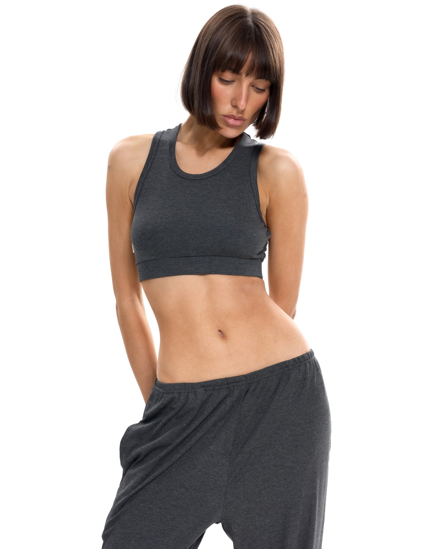 Майка crop TRUE FORM Графит