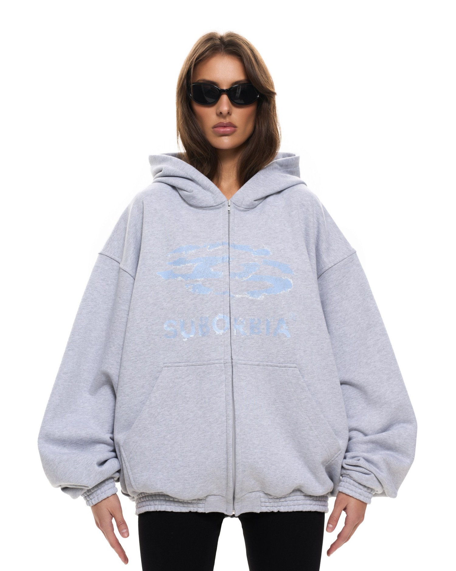 Худи Zip JPG13 Melange-Blue