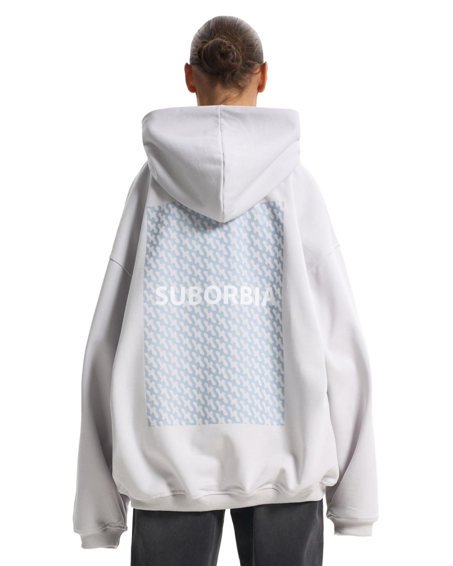 Худи PATTERN Белый камень