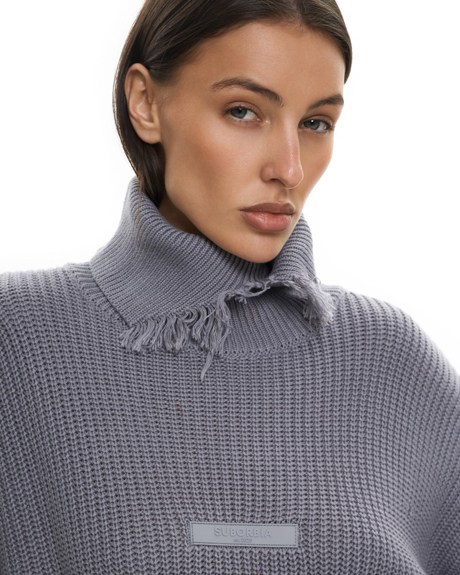 Свитер KNITTED с высоким воротом Graphite